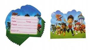 Zaproszenia Na Urodziny Dziecka - PSI PATROL - 10szt - Kartki okolicznościowe i zaproszenia - miniaturka - grafika 1