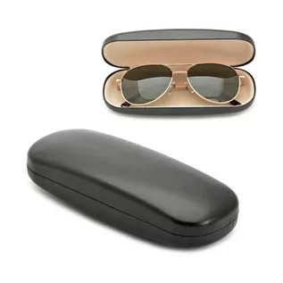 Akcesoria do okularów - Etui na okulary kolor czarny w twardej obudowie SQ71 - grafika 1