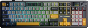 AULA F108 Pro Gray+Orange+Deep Gray Reaper switch RGB AUF108P-GOG-RE - Klawiatury - miniaturka - grafika 1