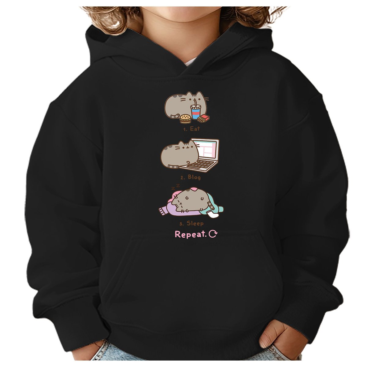 BLUZA DZIECIĘCA PUSHEEN KOT 110-116 DLA DZIEWCZYNKI CHŁOPCA PREZENT
