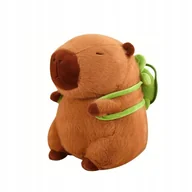 Maskotki i pluszaki - MASKOTKA PLUSZAK MIŚ KAPIBARA Z PLECAKIEM ŻÓŁWIA 25CM BEZ KOCA DLA DZIECI - miniaturka - grafika 1