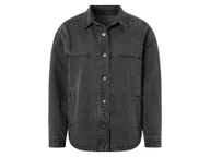 Kurtki damskie - esmara® Kurtka jeansowa damska oversize z bawełny (Szary, 46 (regularna długość)) - miniaturka - grafika 1