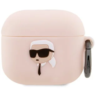 Karl Lagerfeld etui do Airpods 3 KLA3RUNIKP białe 3D Silicone NFT Karl - Akcesoria do słuchawek - miniaturka - grafika 1