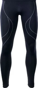 Hi-Tec Kalesony męskie Ikar Bottom black/lime punch r. L - Bielizna sportowa męska - miniaturka - grafika 1