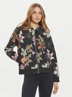 Bluzy damskie - Roxy Bluza Feels Right ERJFT04863 Czarny Loose Fit - miniaturka - grafika 1