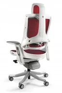 Fotele i krzesła biurowe - Ergonomiczny fotel Wau 2 biały Siatka czerwon NW44 - miniaturka - grafika 1