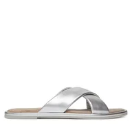 Klapki i japonki damskie - Klapki Tamaris 1-27130-44 Srebrny - miniaturka - grafika 1