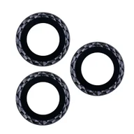 Szkła hartowane na telefon - Zestaw szkieł na aparat do iPhone 11 Pro black rhombus (3 sztuki) - miniaturka - grafika 1
