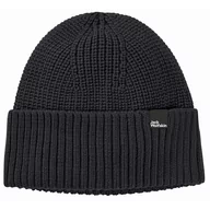 Czapki damskie - Damska czapka Jack Wolfskin SCHWANSEE BEANIE W black - ONE SIZE - miniaturka - grafika 1