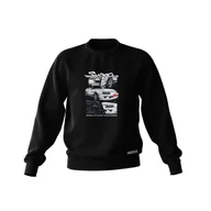 Bluzy męskie - Czarna bluza TOYOTA SUPRA MK4 MANGA-S - miniaturka - grafika 1