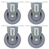 Kółka i bloczki - VidaXL Kółka nieskrętne, 4 szt., 75 mm 143419         VidaXL - miniaturka - grafika 1