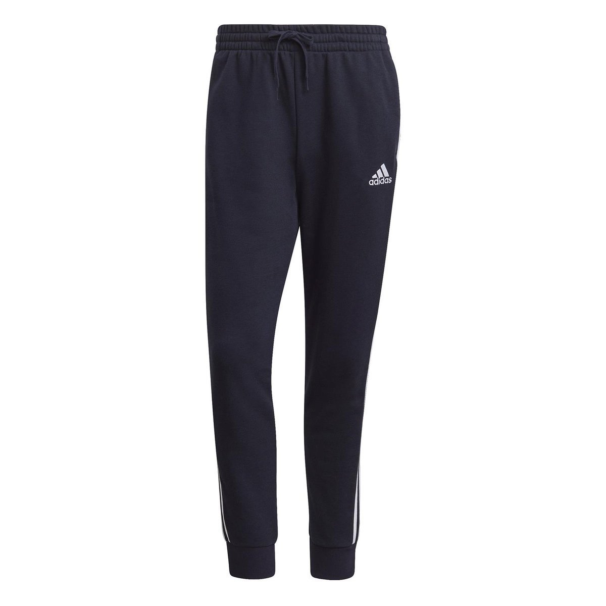 Spodnie dresowe męskie adidas ESSENTIALS FRENCH TERRY 3-STRIPES granatowe GK8888-XL