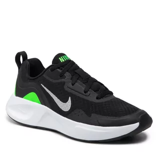 Buty sportowe damskie - Nike Buty Wearallday (Gs) CJ3816 015 Black/Chrome/Green Strike - grafika 1