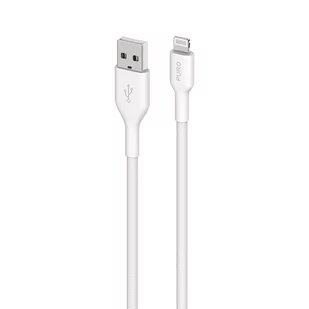 PURO Fabric - Kabel w oplocie USB-A / Lightning MFi 1,2m (biały) - Kable USB - miniaturka - grafika 1