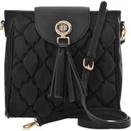 Torebki damskie - Torebka Damska Monnari Listonoszka Na Ramię Z Paskiem Brelokiem Pikowana A5 - miniaturka - grafika 1