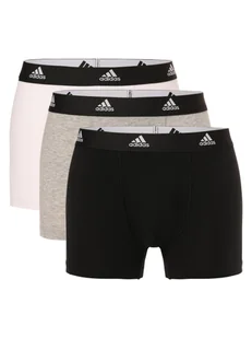adidas Performance Bokserki pakowane po 3szt. Mężczyźni Bawełna szary|czarny|biały jednolity, S - Majtki męskie - miniaturka - grafika 1