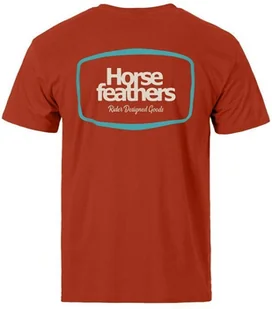 t-shirt HORSEFEATHERS BRONCO T-SHIRT Orange Rust - Koszulki męskie - miniaturka - grafika 1