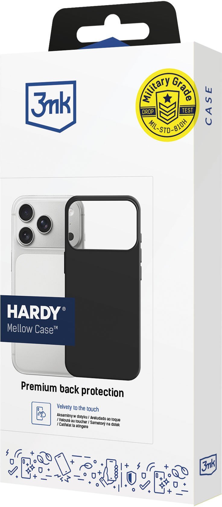 3MK Samsung Galaxy S24 Ultra - 3mk Hardy Mellow Case Black