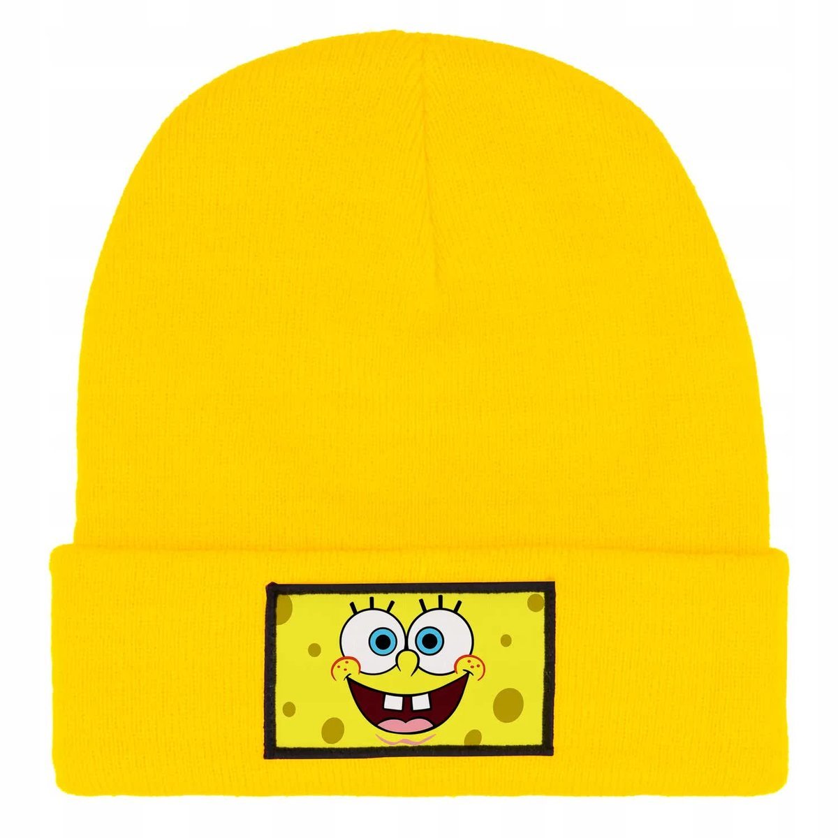 Czapka Zimowa Dziecięca SPONGEBOB KLASYK Bajka Prezent Wzory Żółta