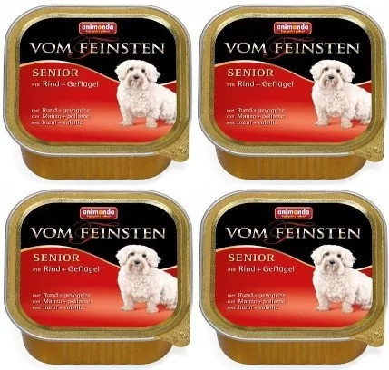 Animonda Dog Vom Feinsten Senior smak: wołowina z kurczakiem 6 x 150g