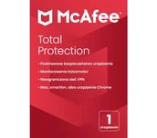 Programy finansowe i kadrowe - McAfee Total Protection 1PC [USŁUGA CYKLICZNA] - miniaturka - grafika 1