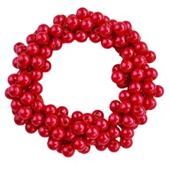 Ozdoby do włosów - Gumka do Włosów Czerwona z Koralikami Elegancka Bezpieczna Lekka i Wygodna - miniaturka - grafika 1