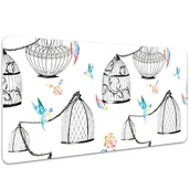 Podkładki na biurko - Duża podkładka na biurko Klatki dla ptaków 100x50cm, Dywanomat - miniaturka - grafika 1