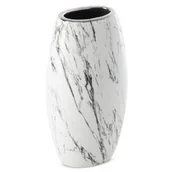 Wazony i flakony - Wazon EUROFIRANY Sana 13 x 9 x 25 cm Biały - miniaturka - grafika 1