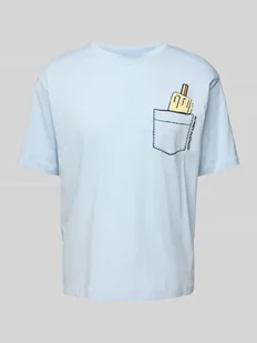 T-shirt o luźnym kroju z okrągłym dekoltem - Koszulki męskie - miniaturka - grafika 1
