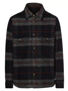 Selected - Overshirt męski  SLHArchive, niebieski|szary - Kurtki męskie - miniaturka - grafika 1