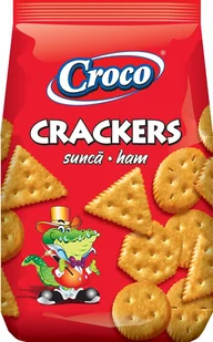 Krakersy o smaku szynki 100g - Croco - Krakersy - miniaturka - grafika 1