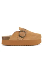 Klapki i japonki damskie - Badura Klapki TS6207-01 Brązowy - miniaturka - grafika 1