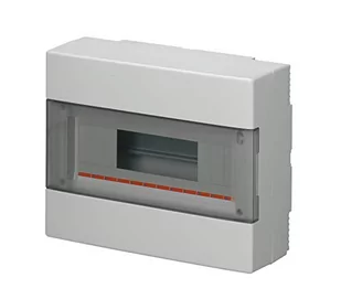 elettrocanali Rozdzielnica modułowa 1x12 natynkowa drzwi transp seria 600 IP40 280x220x100 szara EC60012 EC60012 - Rozdzielnie elektryczne - miniaturka - grafika 1