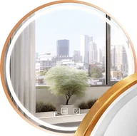 Lustra - Lustro Ścienne Led 50Cm Mmj Brush Rose Gold - miniaturka - grafika 1