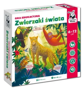Kapitan Nauka. Zwierzaki świata - Paweł Czapczyk - Gry planszowe - miniaturka - grafika 1