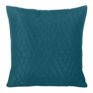 Poszewki na poduszki - Poszewka Jednokolorowa Wykonana Techniką Hot Press 40x40cm - Ciemnoturkusowa - miniaturka - grafika 1