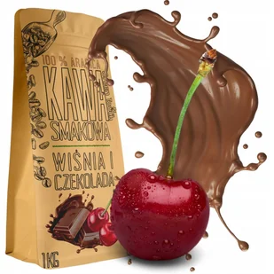 Kawa Mielona Smakowa Wiśnie W Czekoladzie Arabica 1 Kg Green Touch - Cappuccino i kawy smakowe - miniaturka - grafika 1
