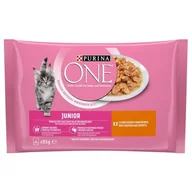 Mokra karma dla kotów - Karma dla kota PURINA ONE Junior Kurczak (4 x 85 g) - miniaturka - grafika 1