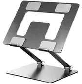 Podkładki chłodzące pod laptopa - Składany STOLIK do Laptopa regulowany aluminiowy 11-16" czarny DA117A - miniaturka - grafika 1