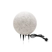 Lampy ogrodowe - Kula świecąca OGRODOWA FLORA S wodoodporna imitacja marmuru - miniaturka - grafika 1
