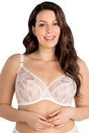 Biustonosze - Biustonosz miękki z haftem K843 Gorsenia LOVE GAME kremowy  65K - miniaturka - grafika 1