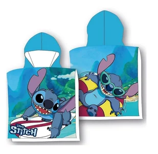 Ręcznik plażowy dziecięcy poncho 55x110 Lilo Stitch boy - Okrycia kąpielowe dla dzieci - miniaturka - grafika 1