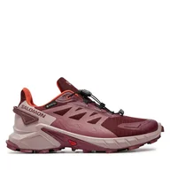 Buty sportowe damskie - Buty do biegania Salomon Supercross 4 Gore-Tex L47594500 Fioletowy - miniaturka - grafika 1