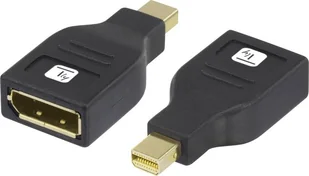 Techly Adapter AV Adapter DisplayPort F auf Mini DisplayPort M 4K schwarz - Złącza, przejściówki, adaptery - miniaturka - grafika 1
