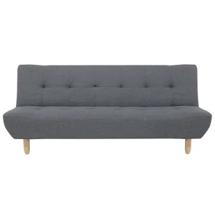 Beliani Sofa trzyosobowa tapicerowana ciemnoszara ALSTEN - Sofy i kanapy - miniaturka - grafika 1