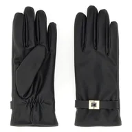 Rękawiczki - Damskie Rękawice GUESS GLOVES AW5188NYL02-BLA – Czarny - miniaturka - grafika 1