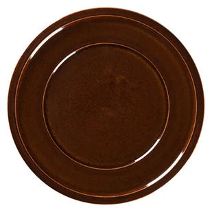 PORCELANA RAK STONE Talerz płaski 24 cm bursztynowy - Talerze - miniaturka - grafika 1