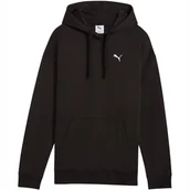 Bluzy damskie - Bluza damska Puma ESS Comfort Hoodie FL czarna 682384 01 XL - miniaturka - grafika 1