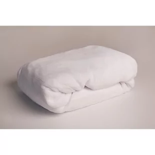Białe prześcieradło z mikropluszu z gumką 180x200 cm – Jerry Fabrics - Prześcieradła - miniaturka - grafika 1
