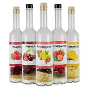 Domowy wyrób alkoholu - Butelka Z Owocami Do Przygotowania Własnej Nalewki - Różne Smaki - miniaturka - grafika 1